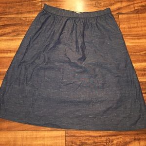 Gap Chambray Midi Skirt