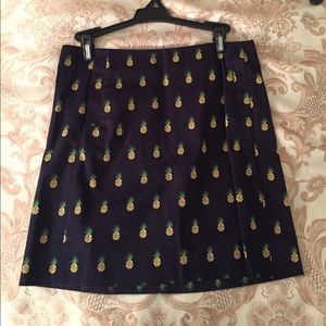 J. Crew pineapple skirt
