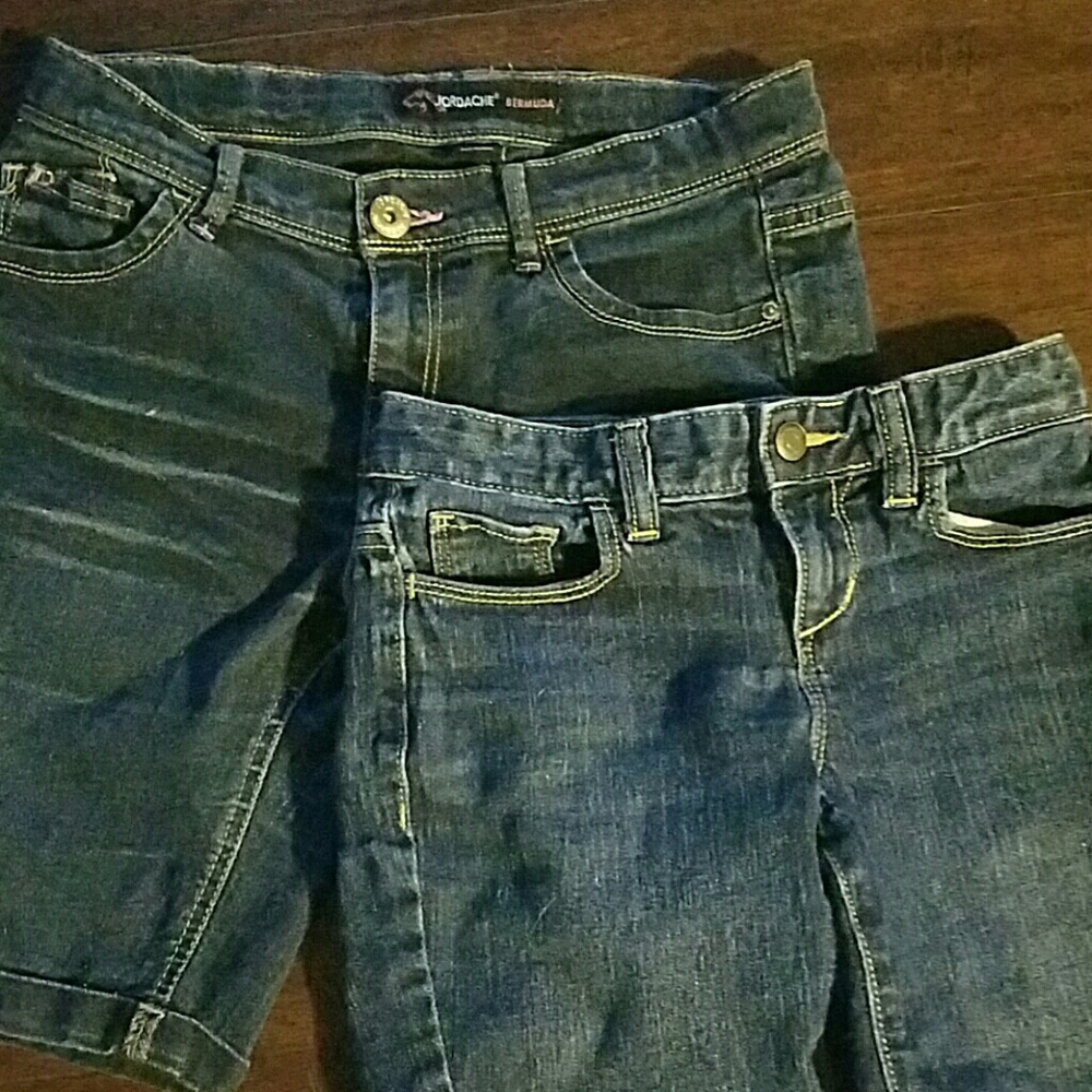 Dark Jean shorts