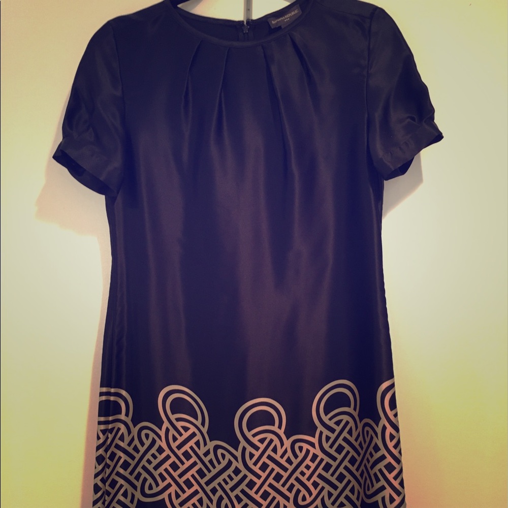 Banana Republic blue silk dress