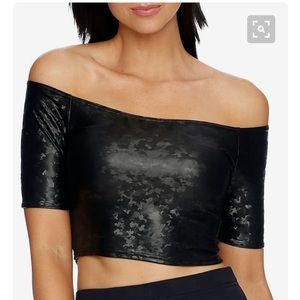 Black Milk soldier Jane off the shoulder crop top