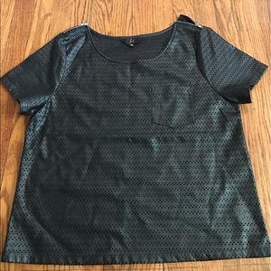 Jack vegan leather top