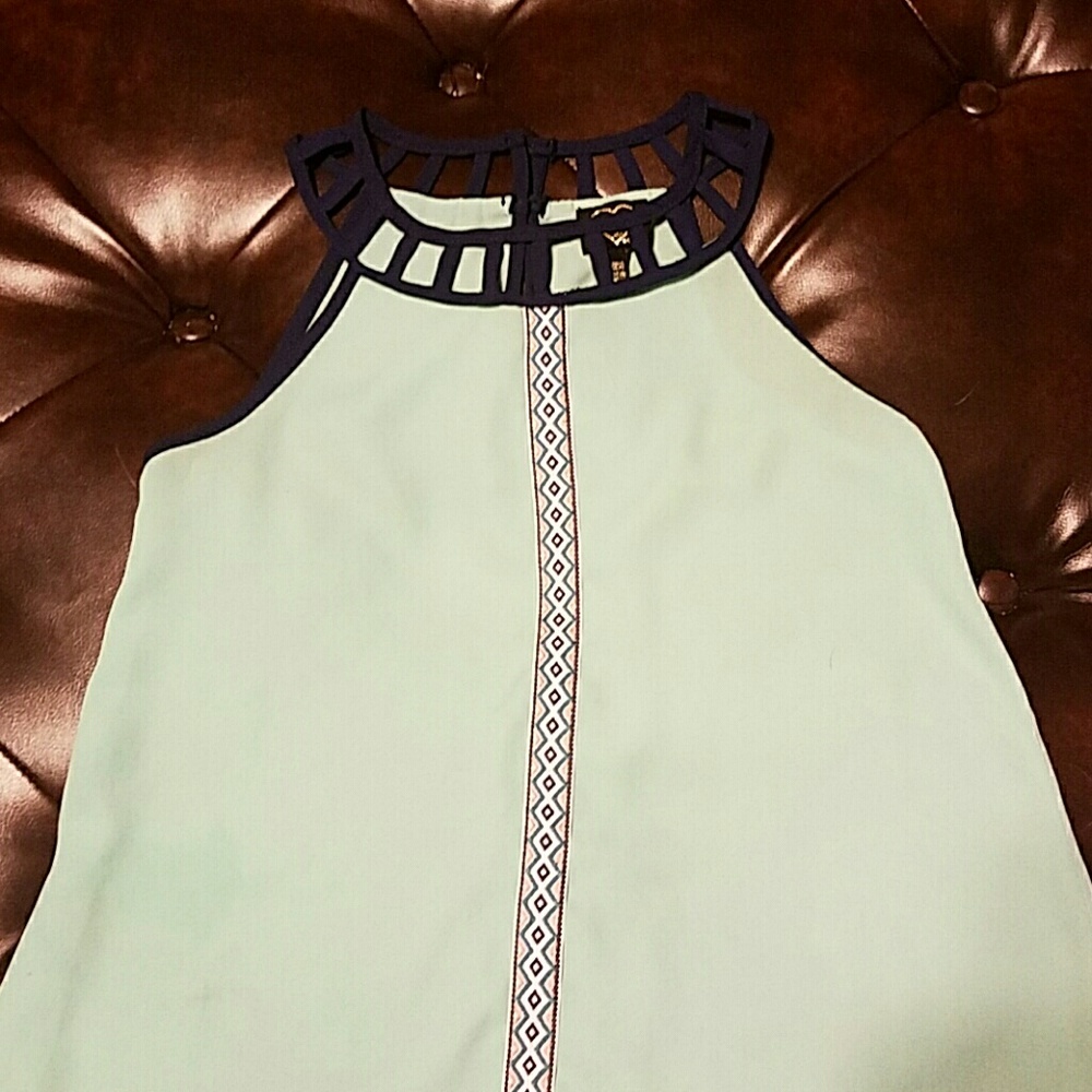 Cute Green Poliester shirt