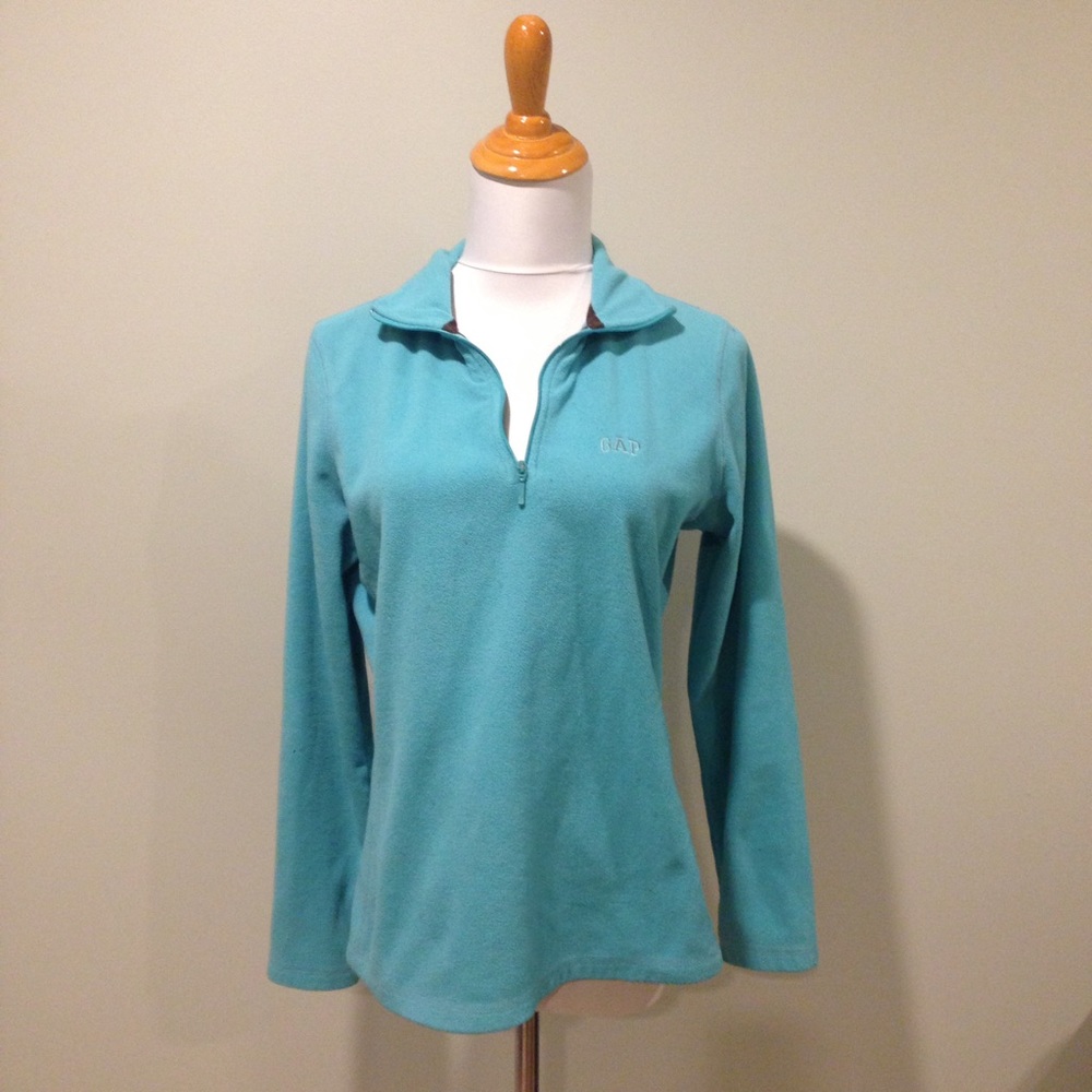 GAP Baby Blue Camping Fleece Long Sleeve Small S