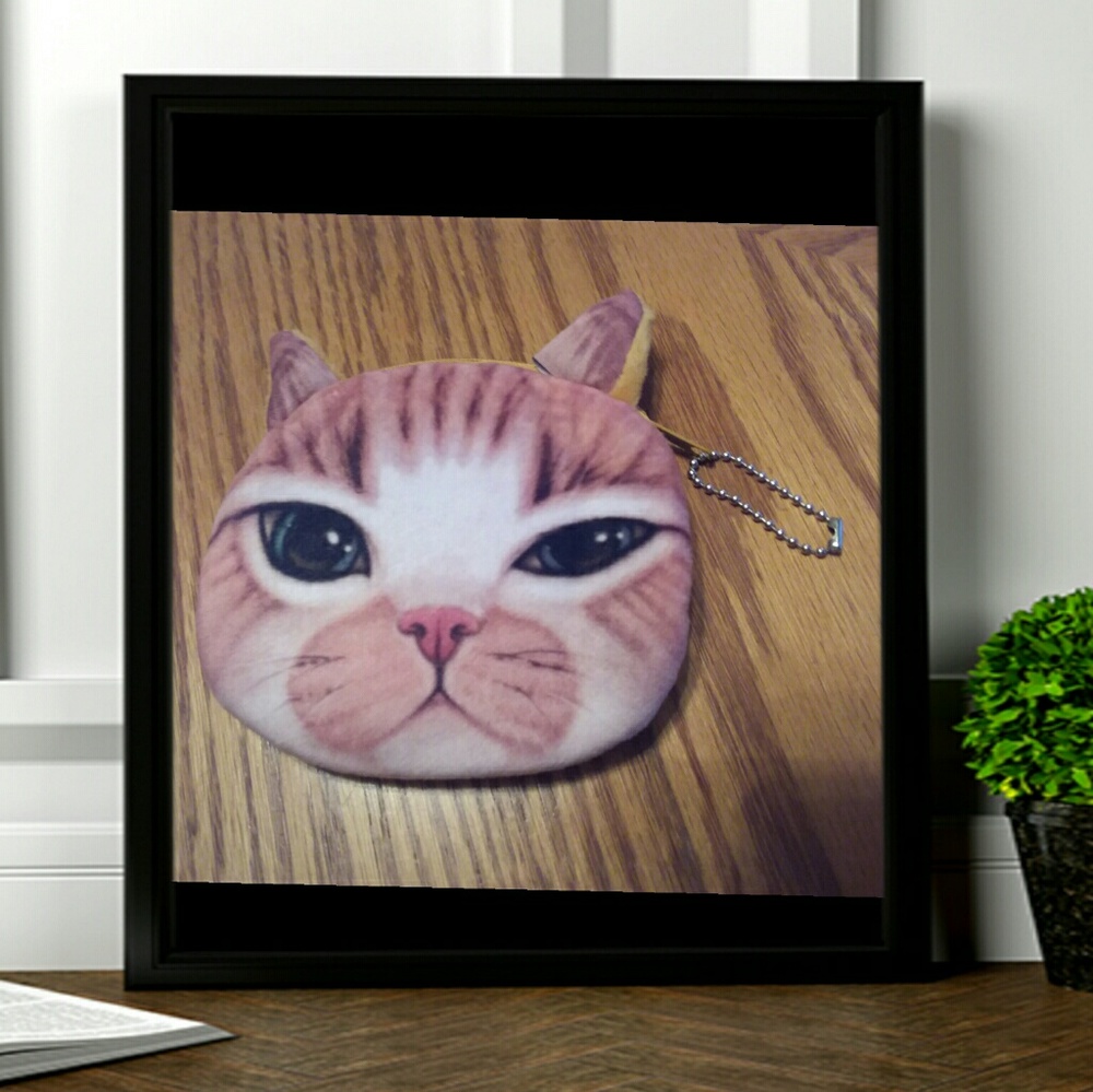 Cat zipper coin purse