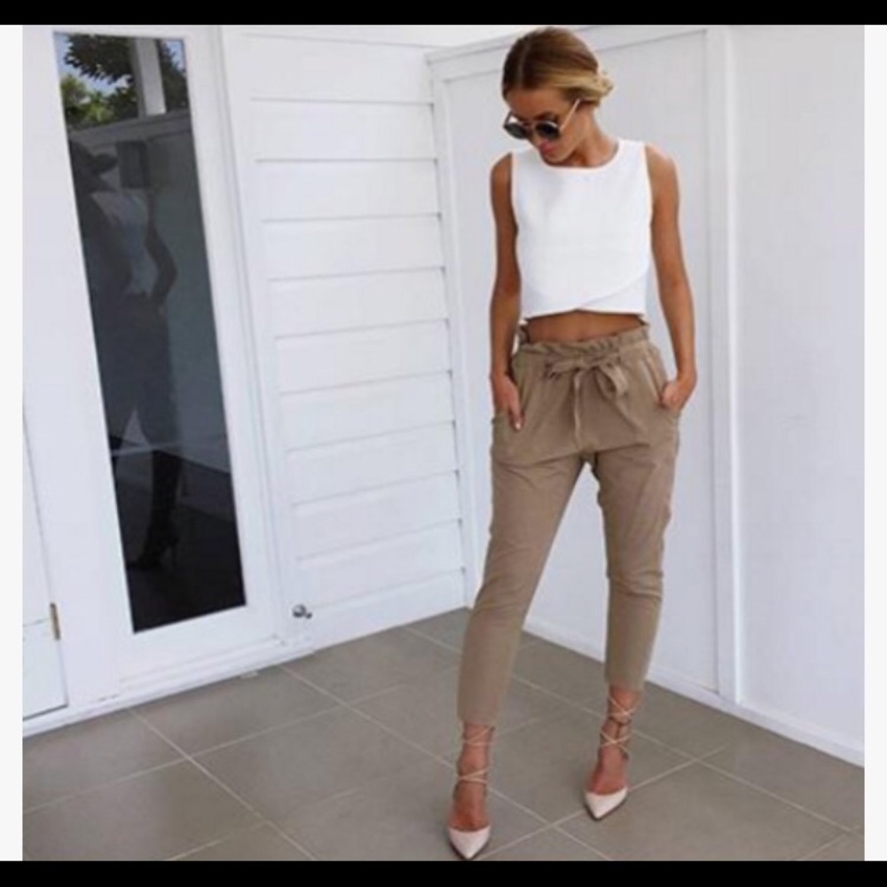 Beige Trousers