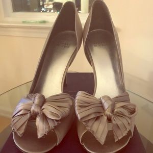 Stuart Weitzman Satin Bolero Pumps Size 11