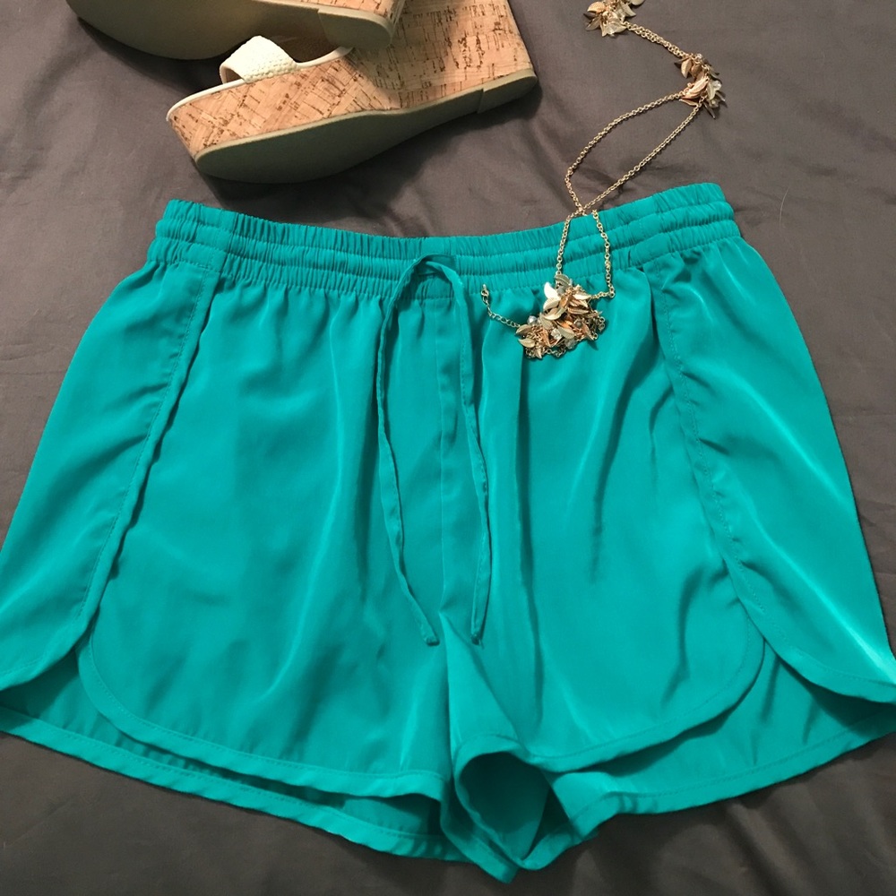 Emerald green Forever 21 shorts