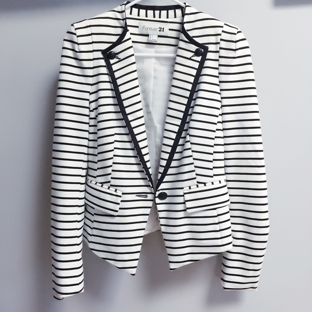 Forever 21 Striped Blazer