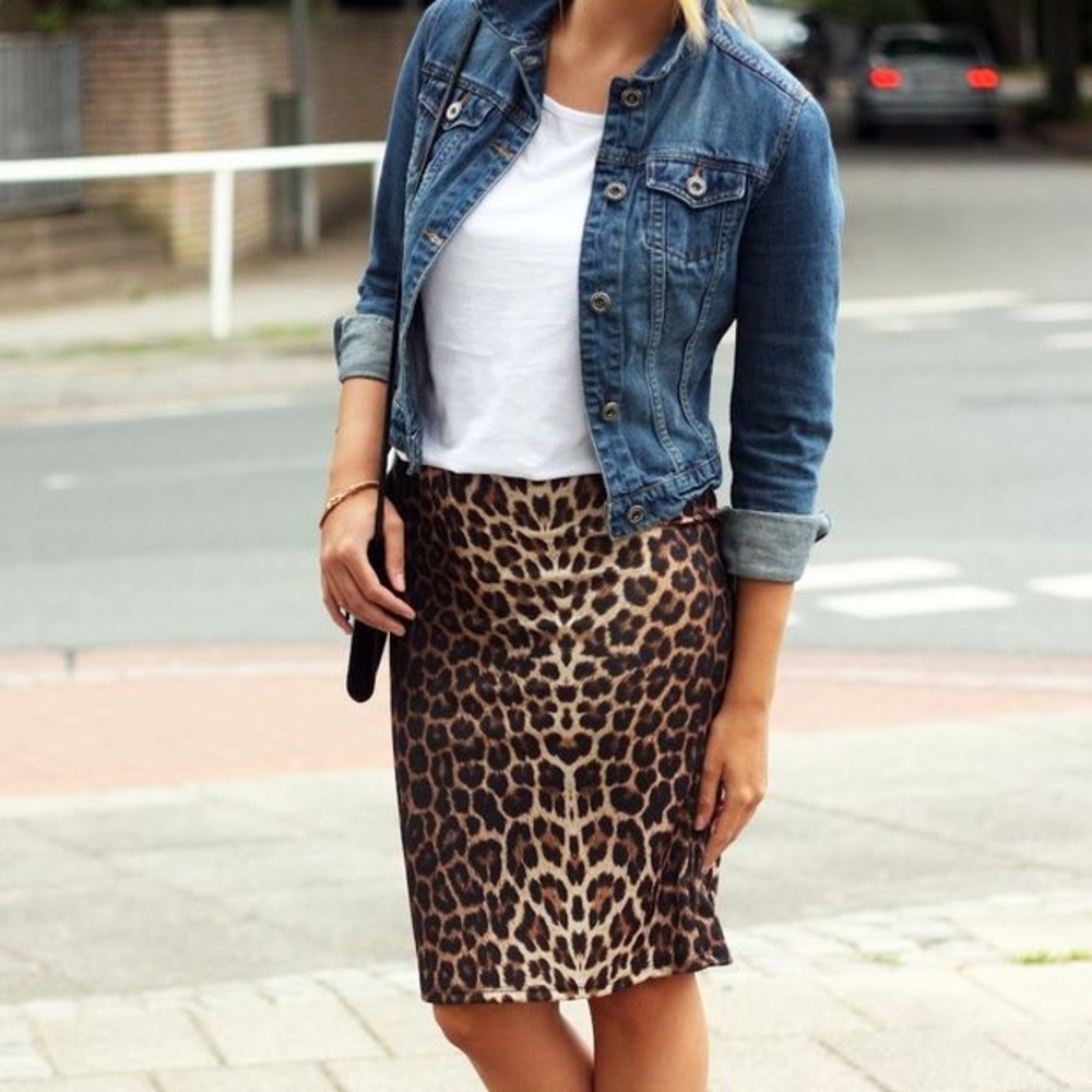 Leopard Print Skirt