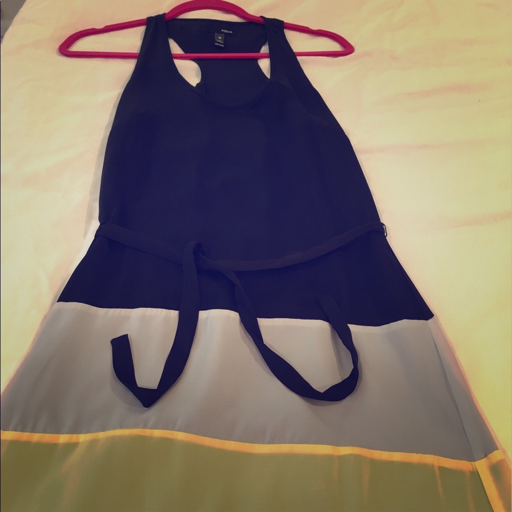 Aqua racerback tank dress