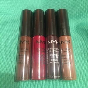 NYX Soft Matte Lip Creme Set of 4