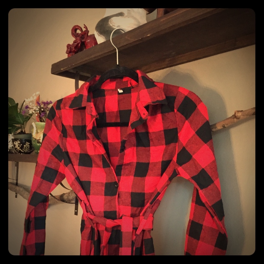 New! Flannel dress