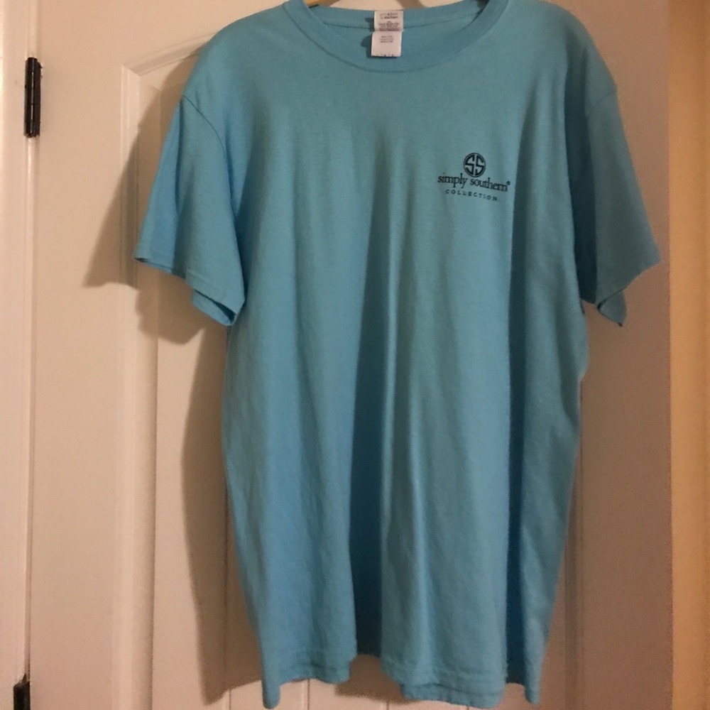 Light blue Simply Southern tshirt