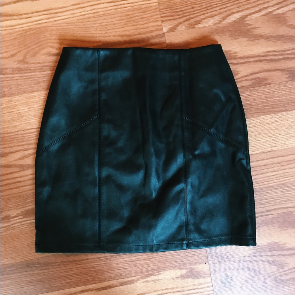 Asos leather skirt!