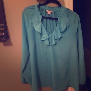 Lilly Pulitzer Turquoise/Sky Blue Tunic