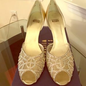 Stuart Weitzman Gold Glasshouse Size 11
