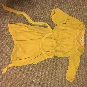 Exposed shoulder dress