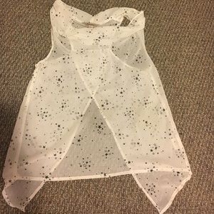 Loose neck sheer tank