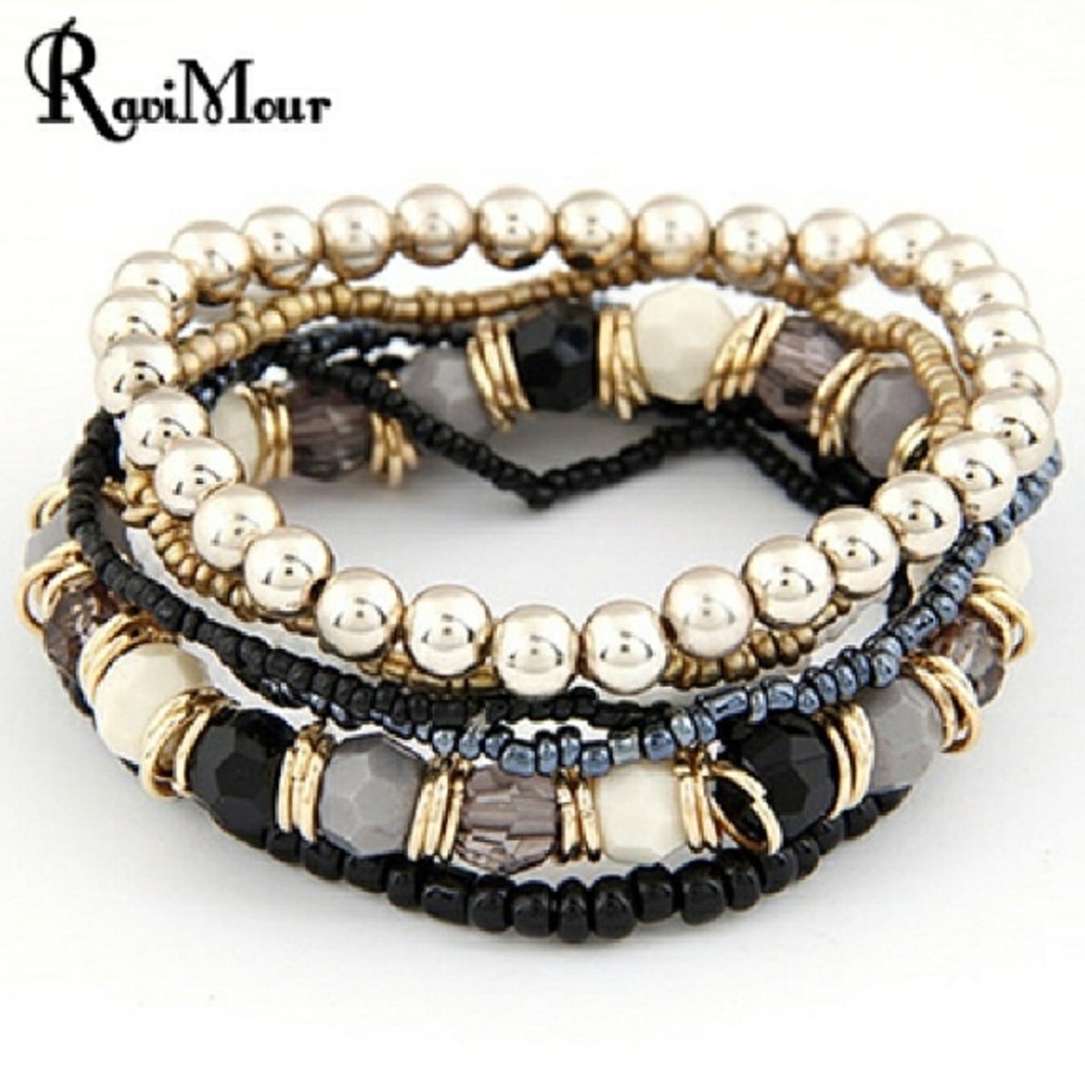 Boho Summer Multilayered Beaded Bracelet 💫☉