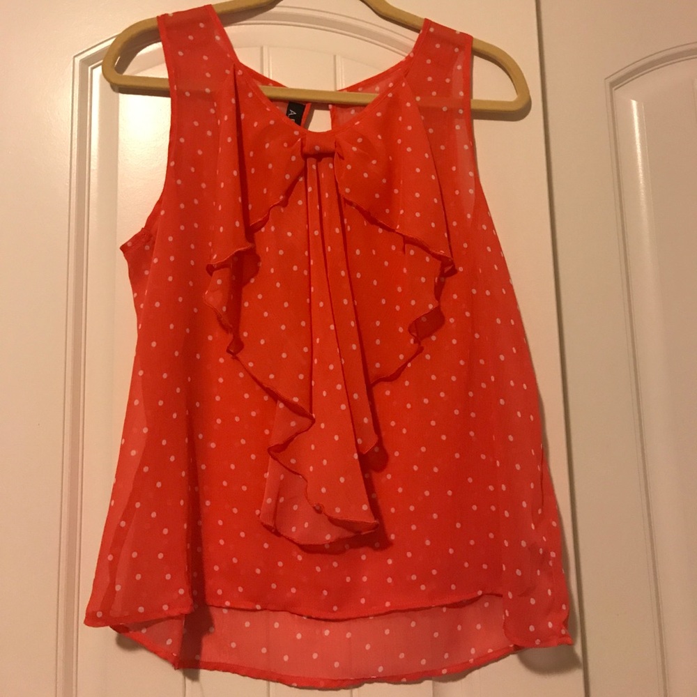 polka dot bow top