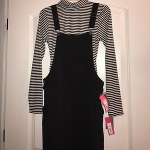 Body suit and overalls outfit!