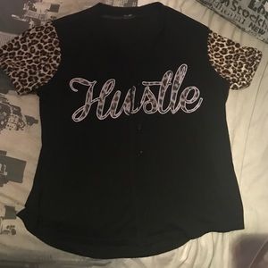 Hustle Baseball tee