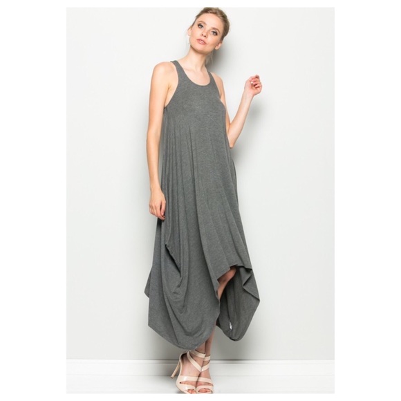 📣 Liquidation 📣 Gray Harem Dress S,M - Picture 2 of 2