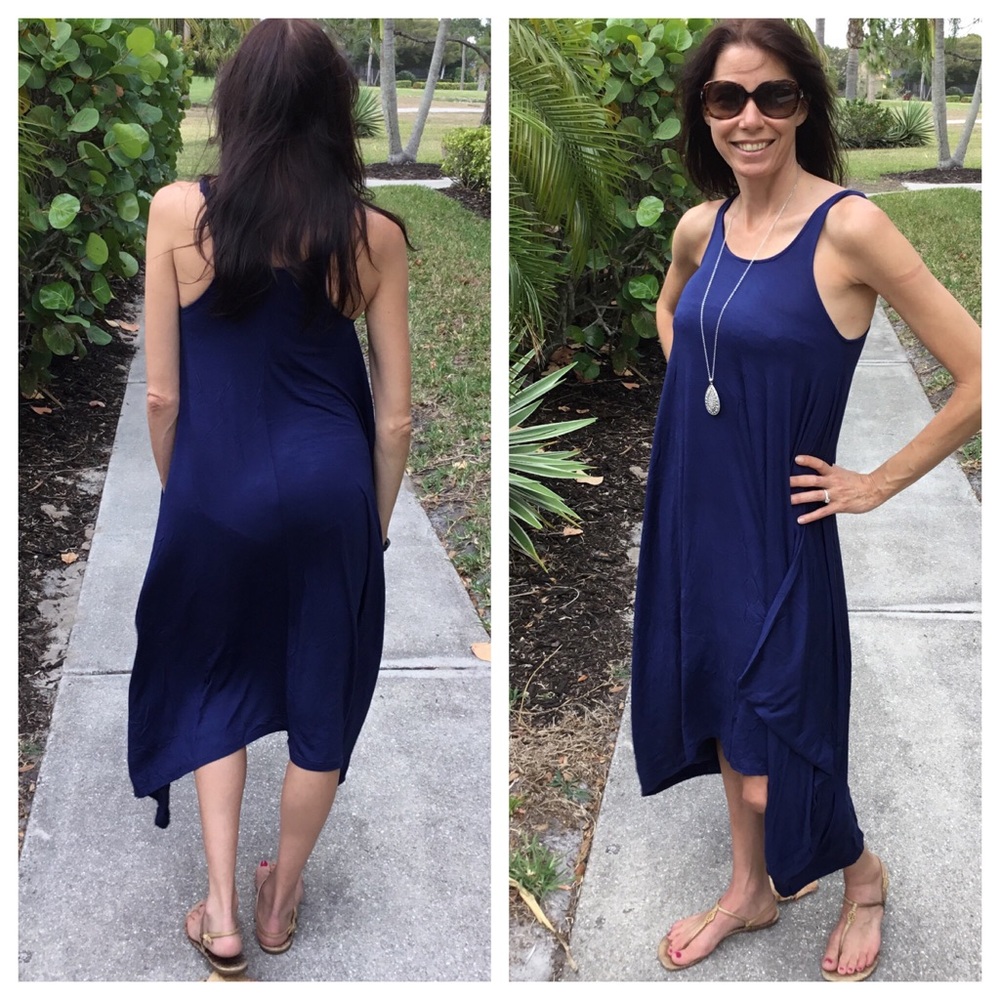 🛍FINAL PRICE🛍 Medium  Navy Harem Dress - Picture 3 of 3