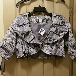 NEW SZ 16 NEWPORT NEWS WOMENS BOLERO SHRUG JACKET
