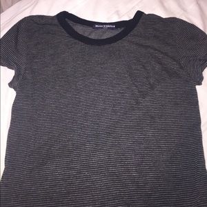 Black and grey striped t shirt