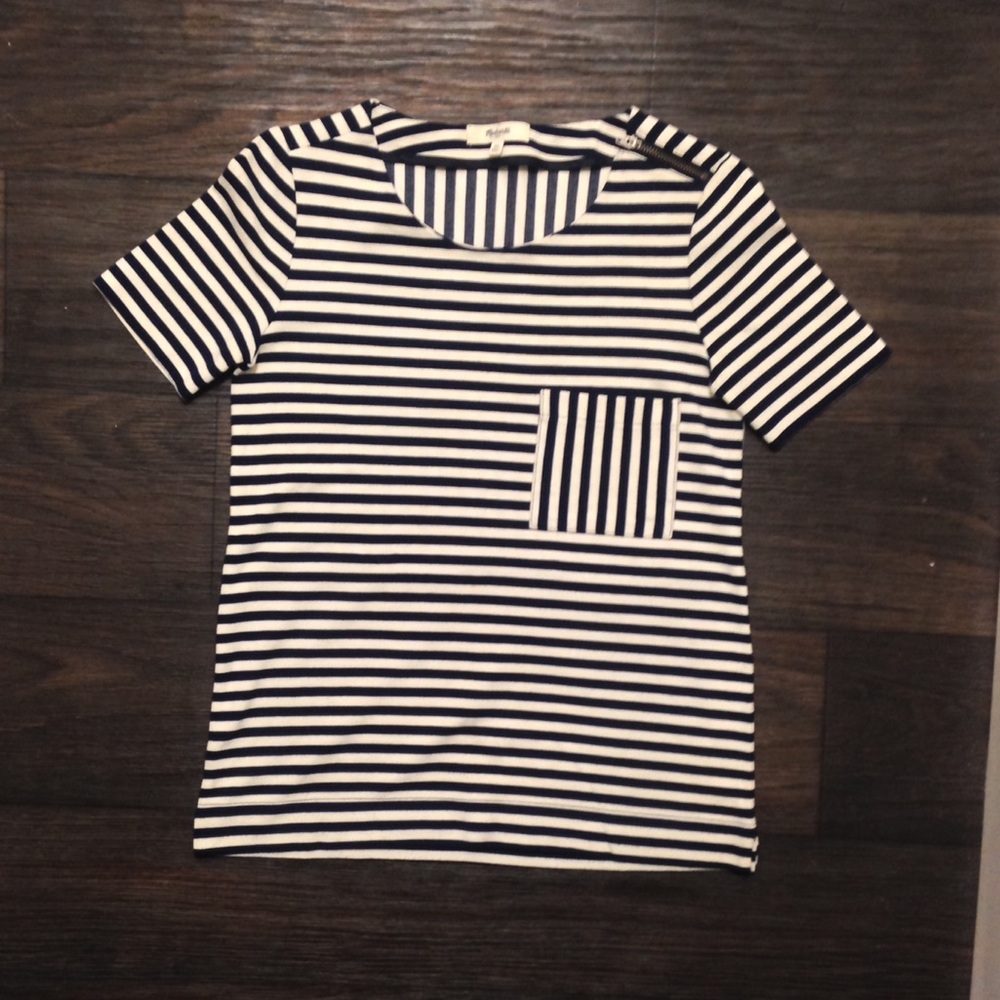 Madewell Striped Boxy Shirt Size XS