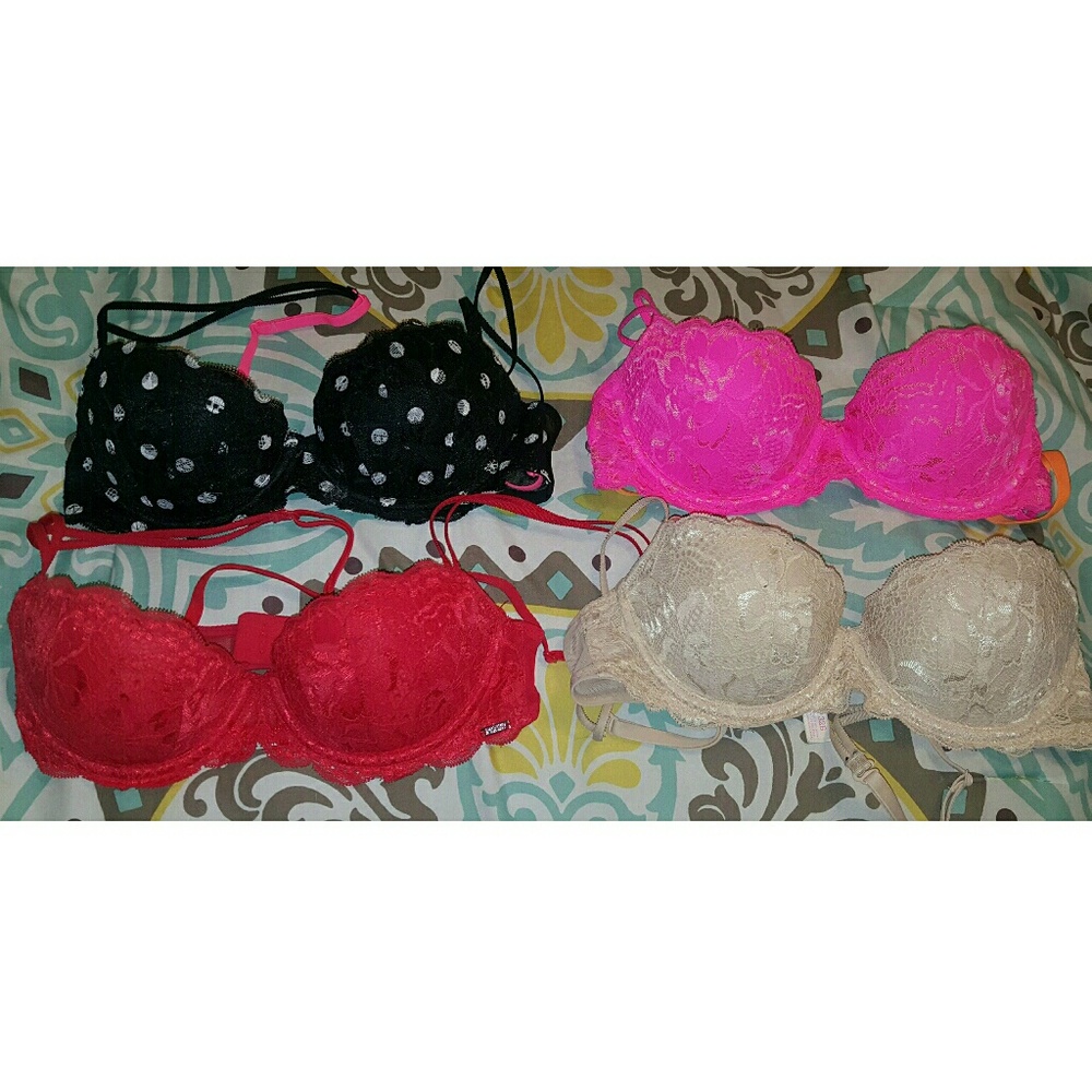 Victoria's Secret PINK The Date Push-up bra bundle