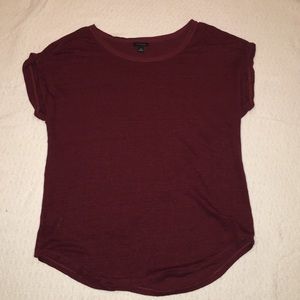 Cute maroon shirt from Ann Taylor