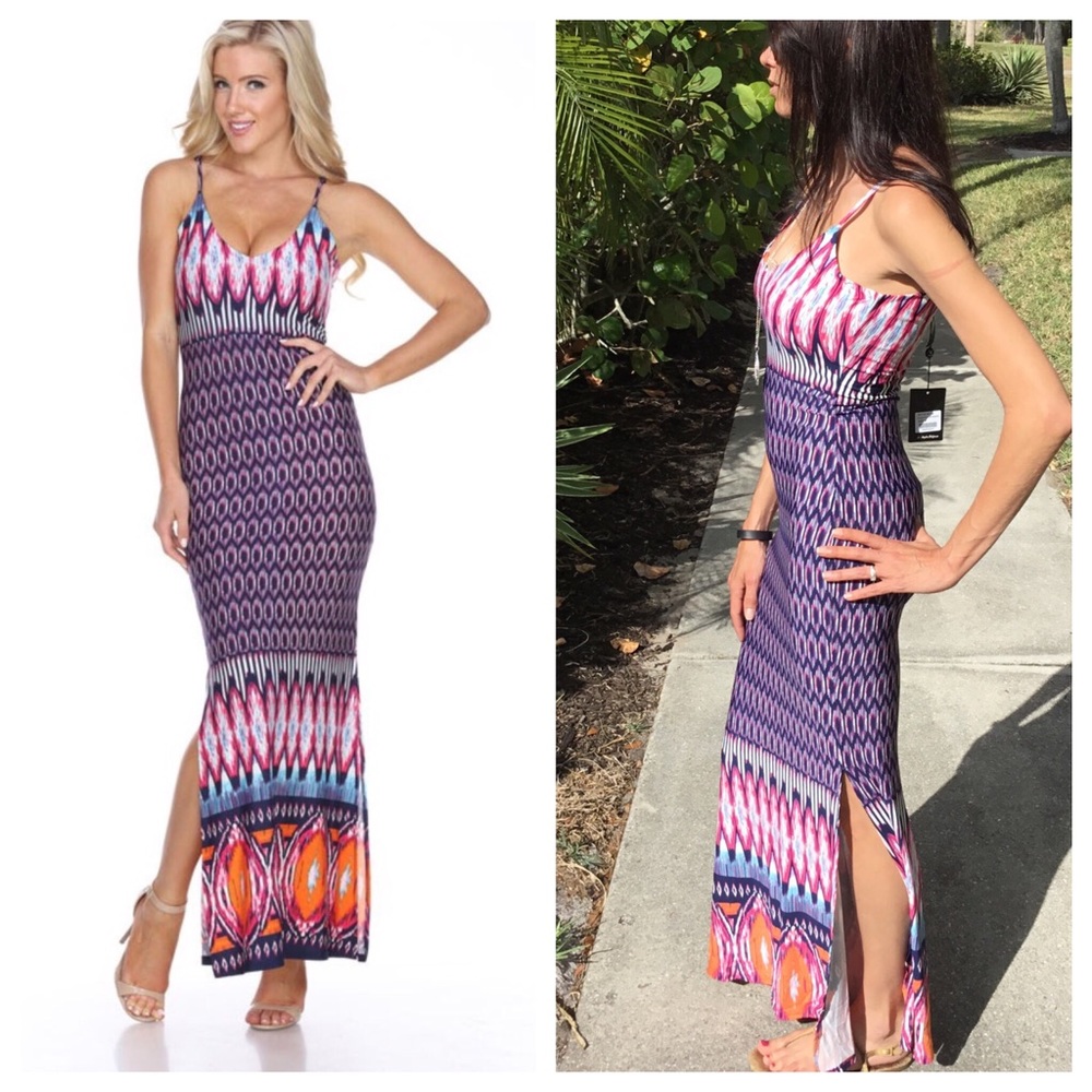 🔥SALE🔥 Purple & Orange Maxi Small - Picture 3 of 3