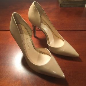 Jessica Simpson Claudette D'Orsay Pump Patent Nude
