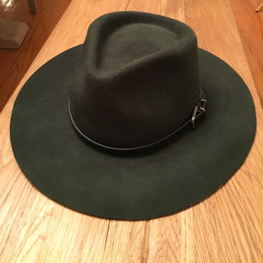 Forest green fedora