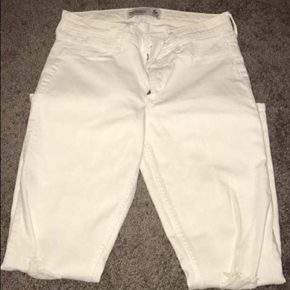 white skinny ankle jeans