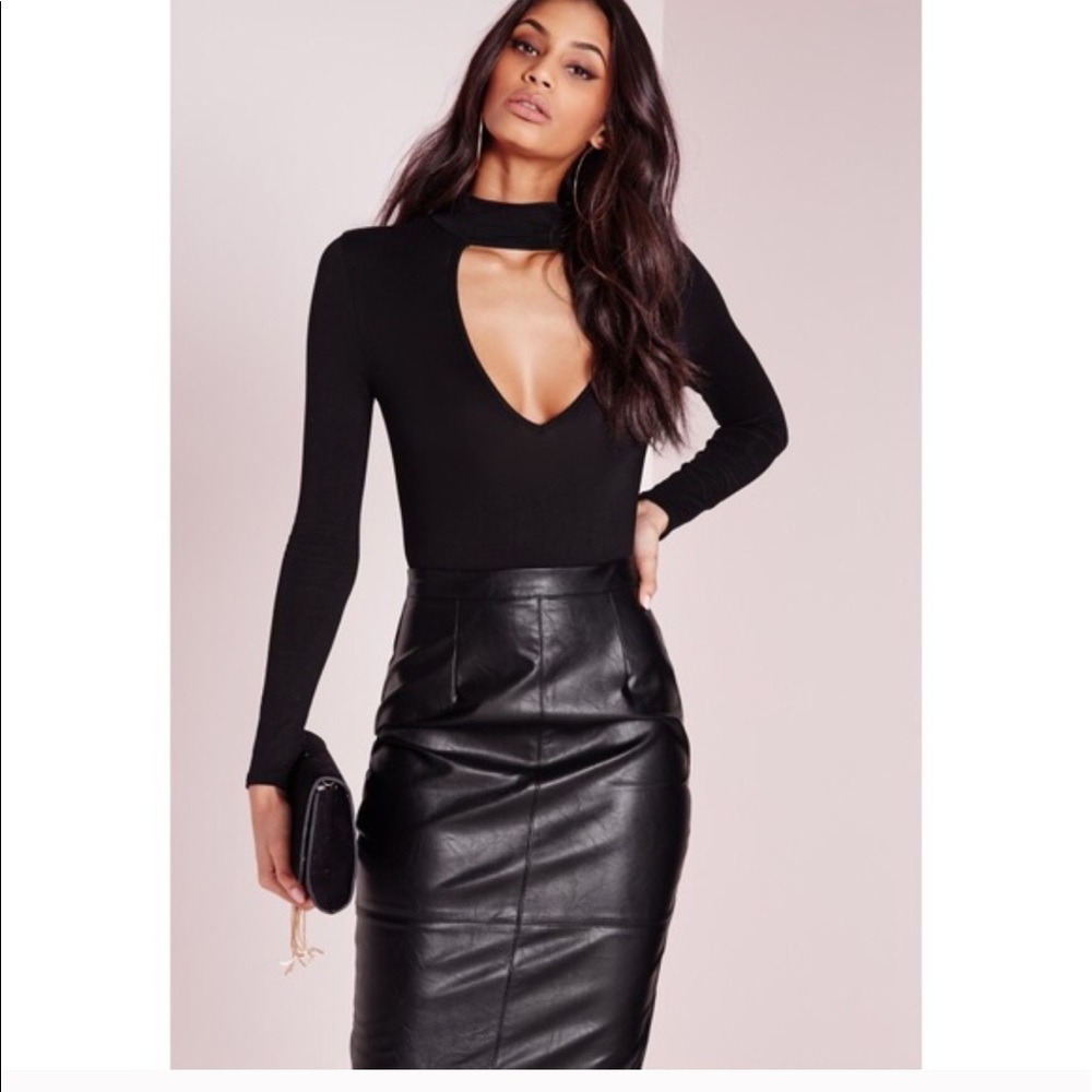 Choker Plunge Bodysuit