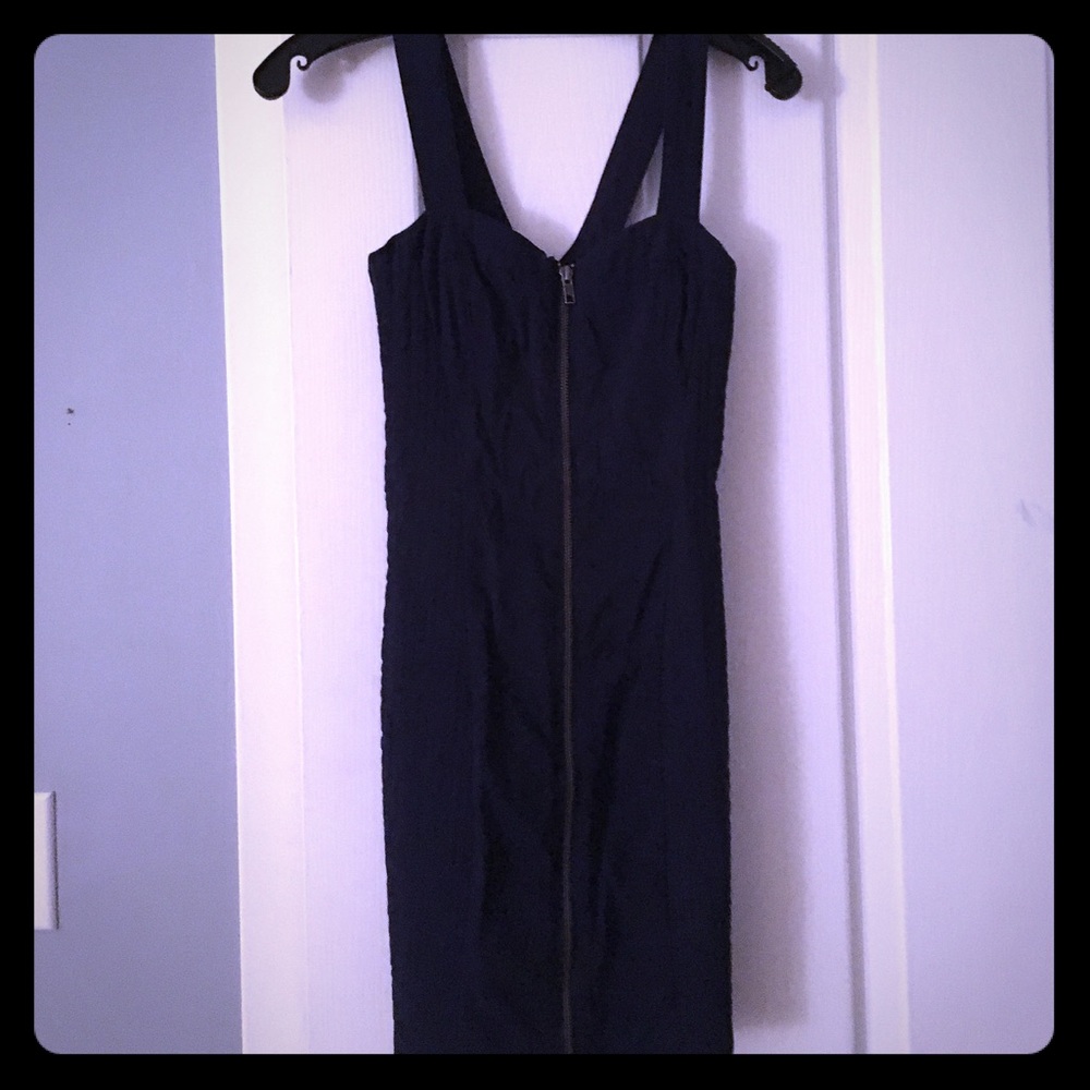 Front zip sweetheart dress