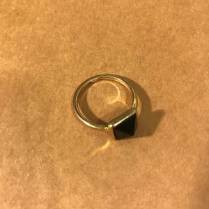 Black stud ring