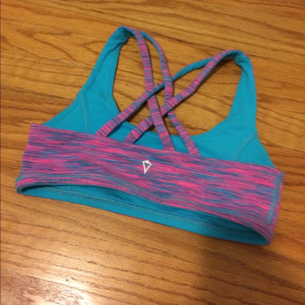 Ivivva sports bra - pink and blue *reversable