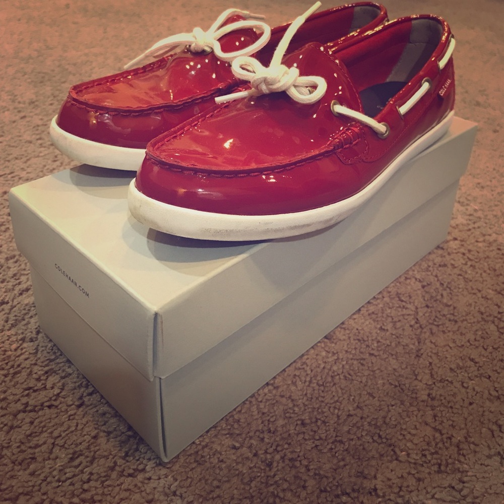 Cole Haan Red Boat Shoes