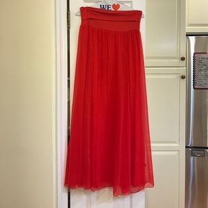 Max & Mia red maxi skirt