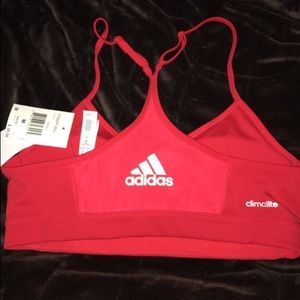 Red clima cool adidas bra