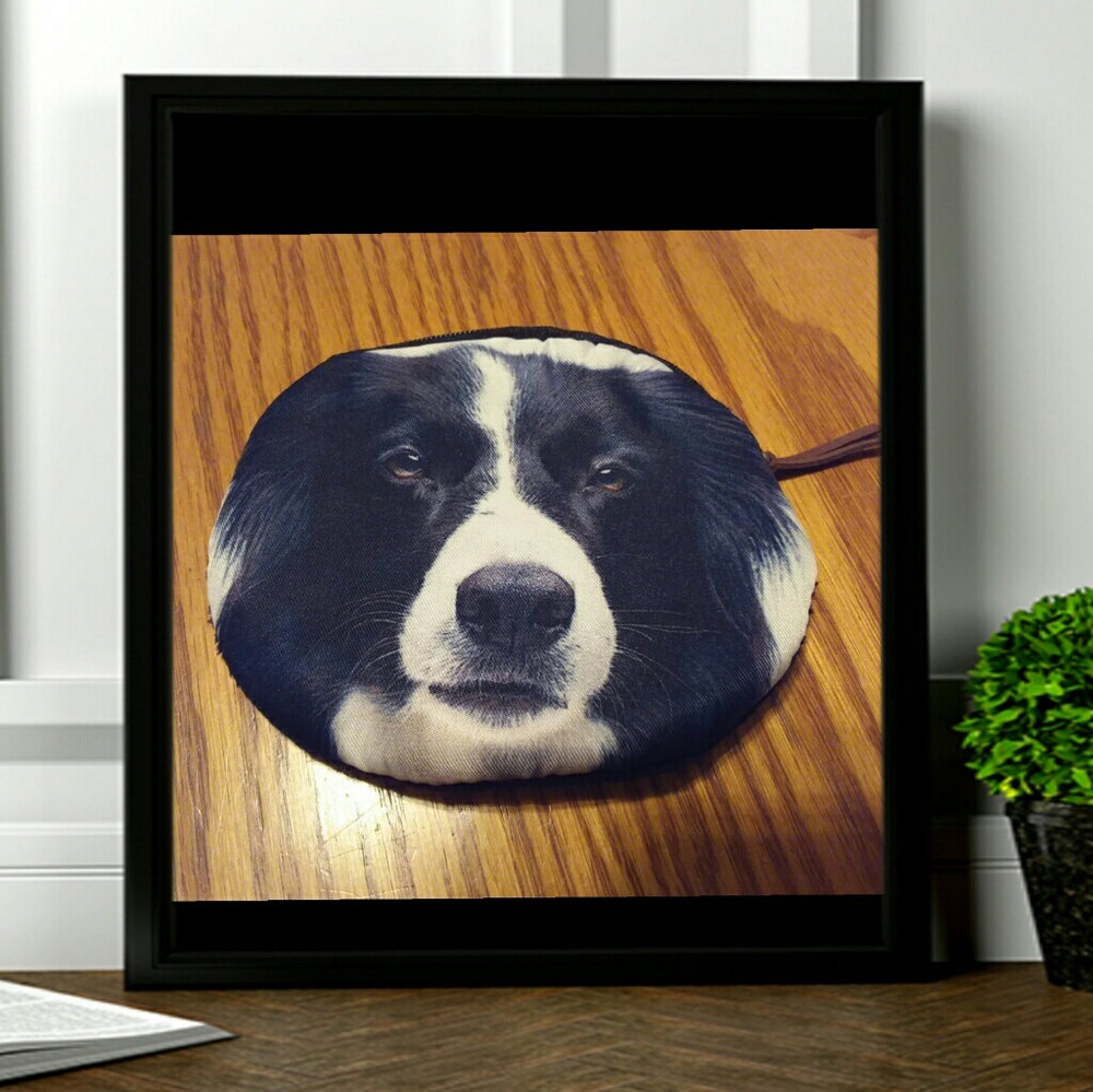 Dog zipper coin purse
