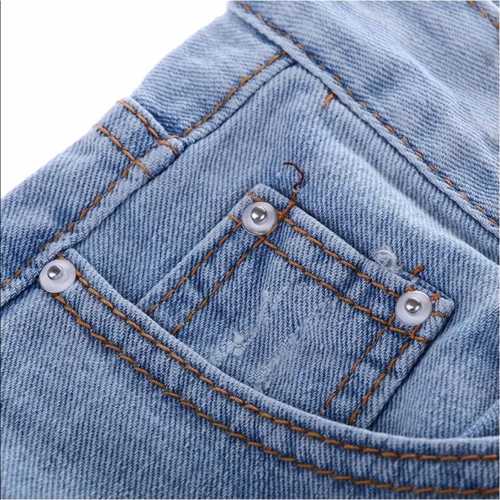 Sexy Distressed Skinny Denim Jeans - Picture 5 of 5