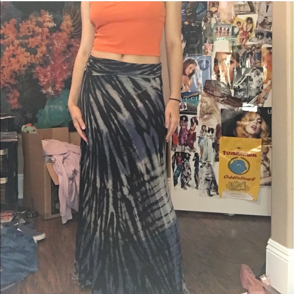Tyedye maxi skirt