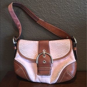 Authentic Pink Monogram Coach Purse