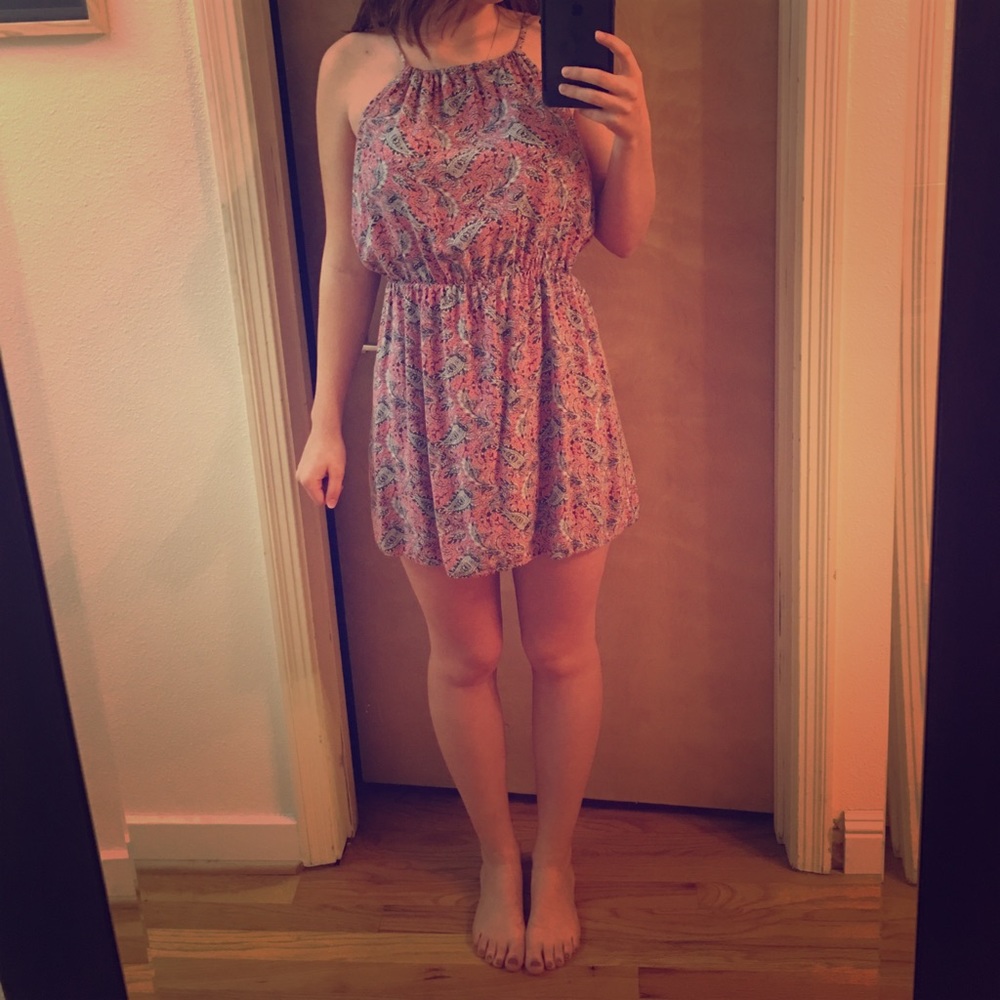 American Eagle Don't Ask Why Halter Top Dress